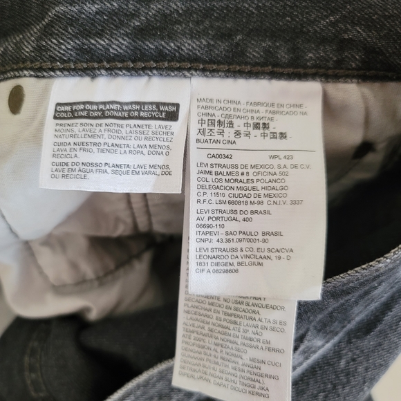 Vintage Levi’s Black Mom Ankle Jeans - Size 10 - Picture 4 of 8